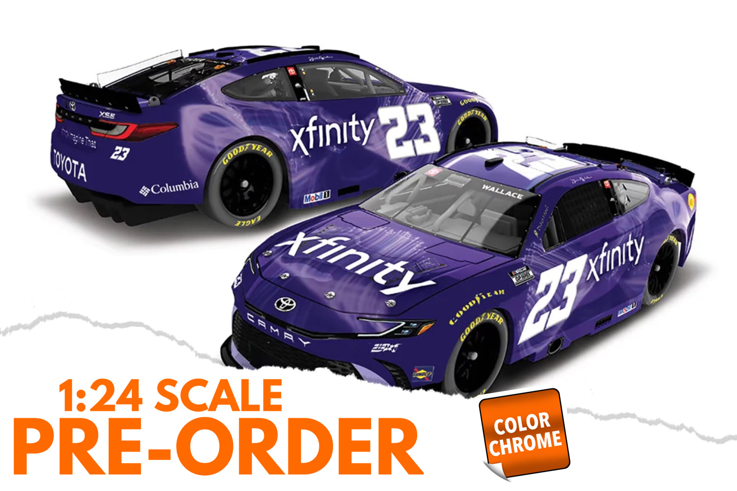 2026 Bubba Wallace 1:24 Xfinity COLOR CHROME NASCAR Diecast