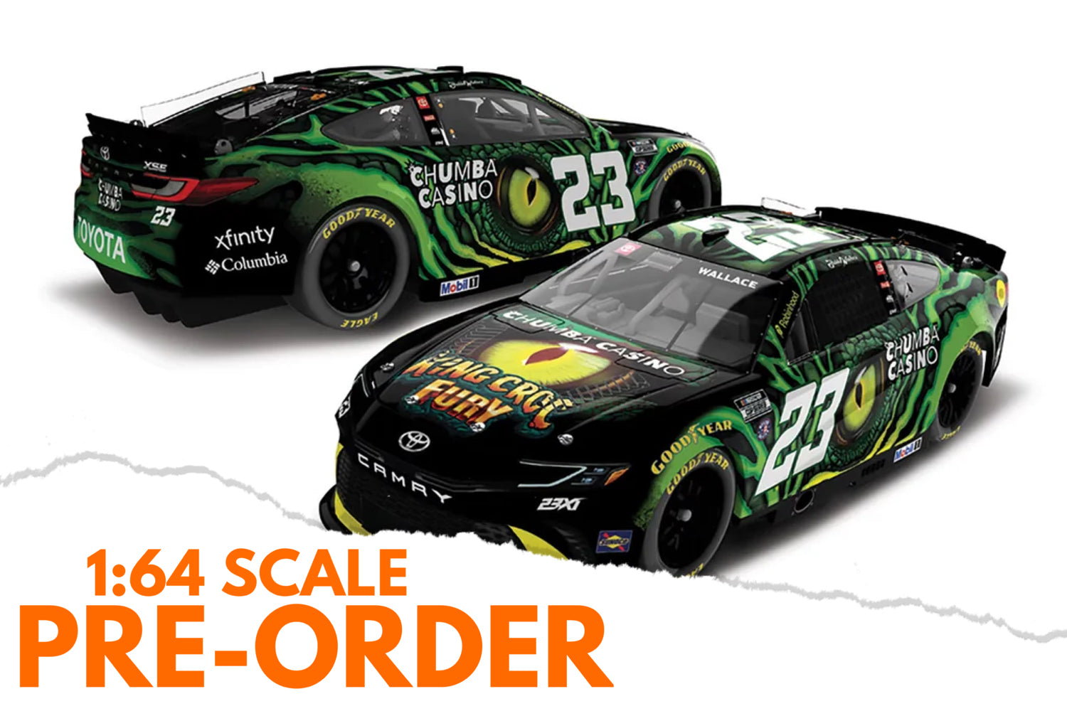 2026 Bubba Wallace 1:64 Chumba Casino King Crock Fury Diecast
