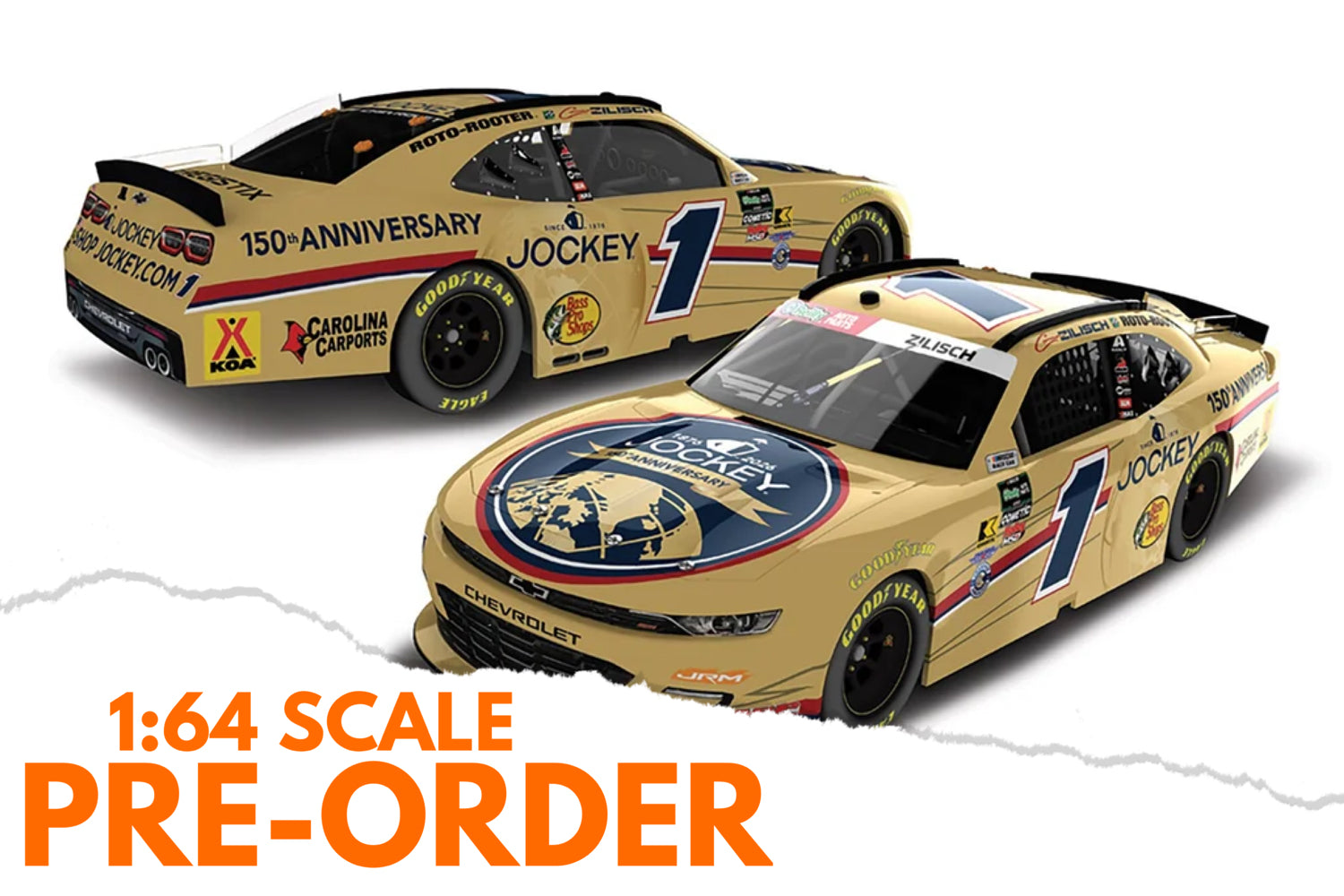 2026 Connor Zilisch 1:64 Jockey 150th Anniversary Diecast