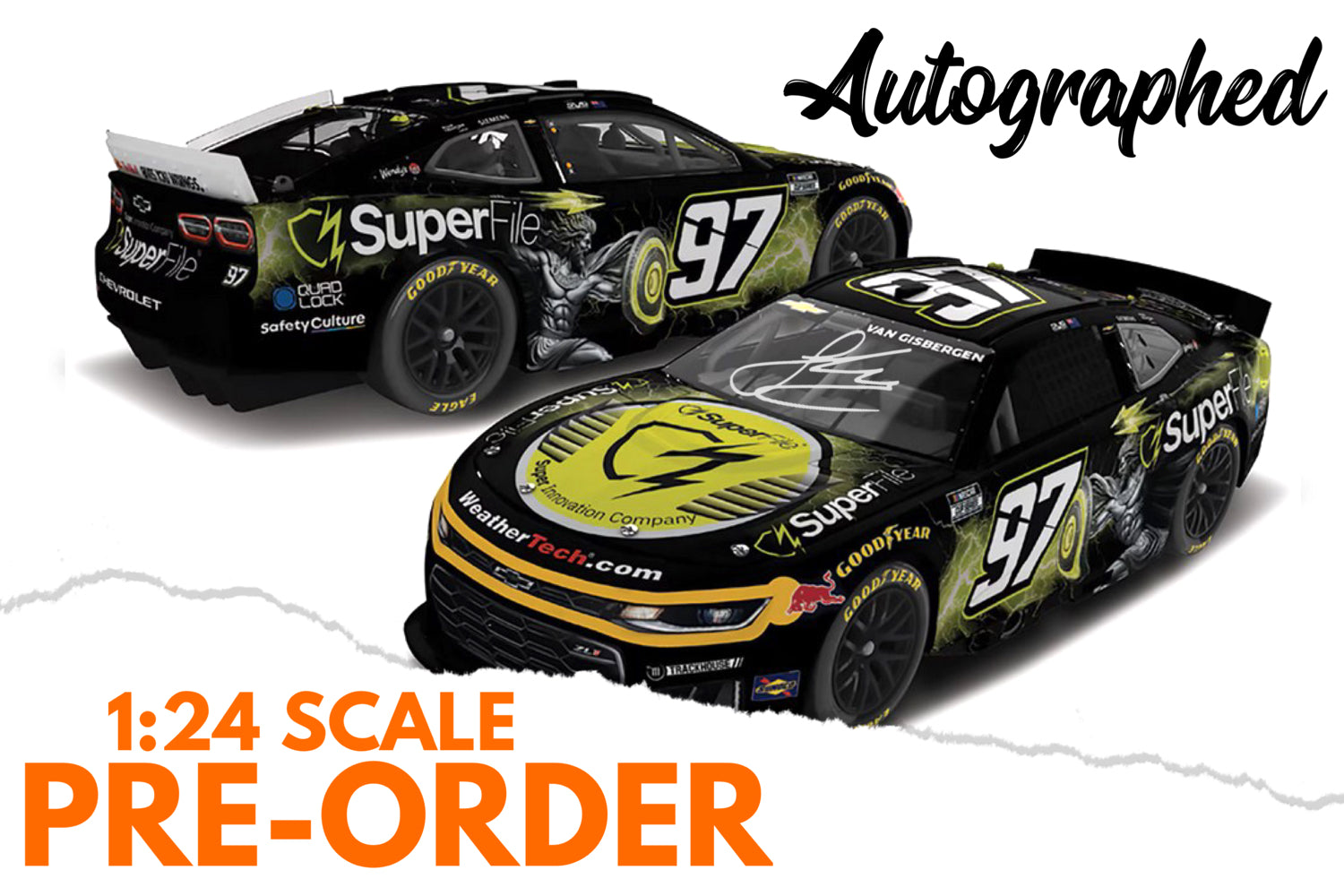 2026 Shane van Gisbergen 1:24 SuperFile NASCAR AUTOGRAPHED Diecast