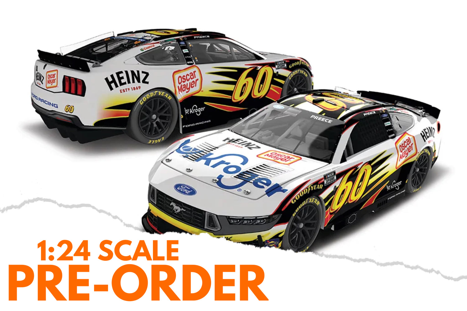 2026 Ryan Preece 1:24 Kroger / Oscar Mayer / Heinz Throwback Diecast