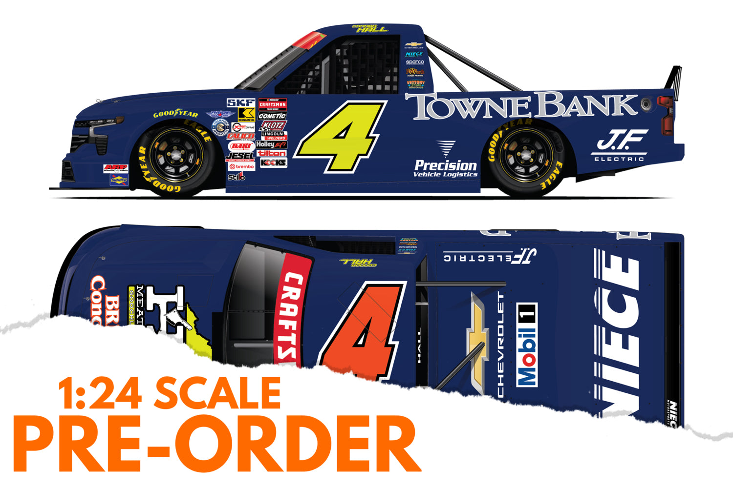 2026 Connor Hall 1:24 Townebank/Breeden Concrete Diecast