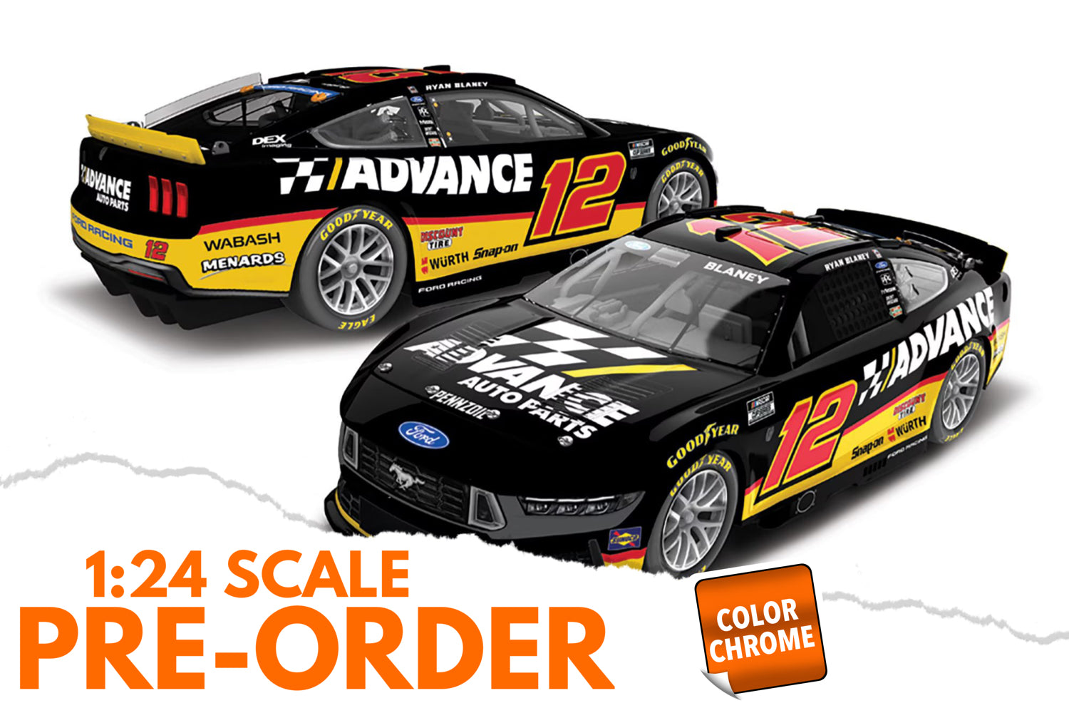2026 Ryan Blaney 1:24 Advance Auto Parts Diecast