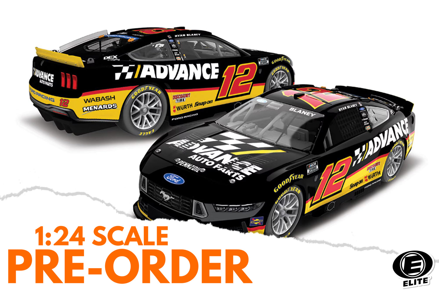 2026 Ryan Blaney 1:24 Advance Auto Parts Diecast