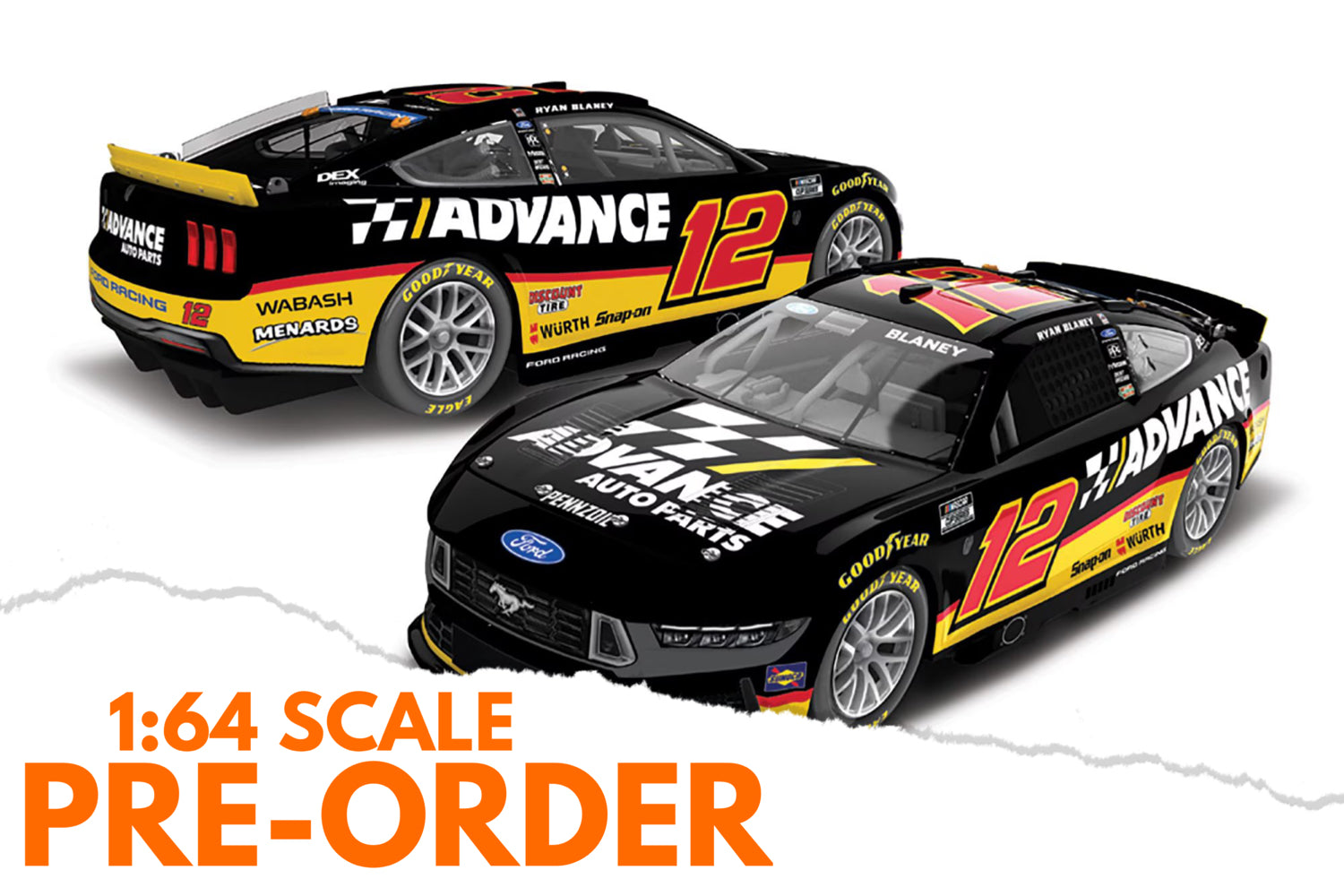 2026 Ryan Blaney 1:64 Advance Auto Parts Diecast