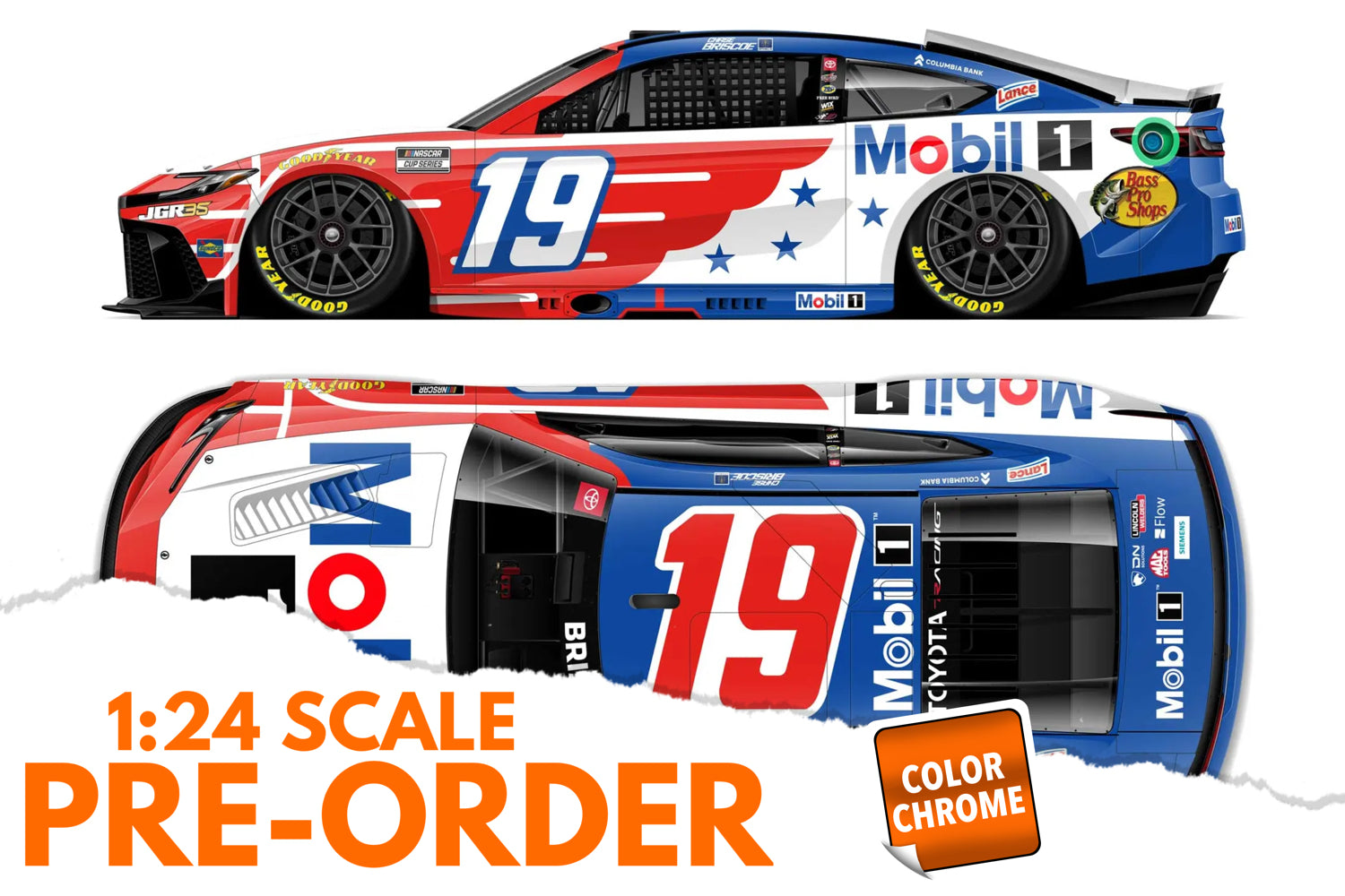 2026 Chase Briscoe 1:24 Mobil 1 COLOR CHROME Diecast