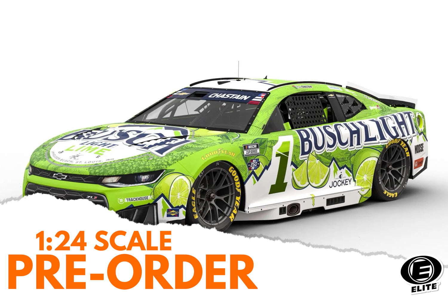 2026 Ross Chastain 1:24 Busch Light Lime ELITE NASCAR Diecast