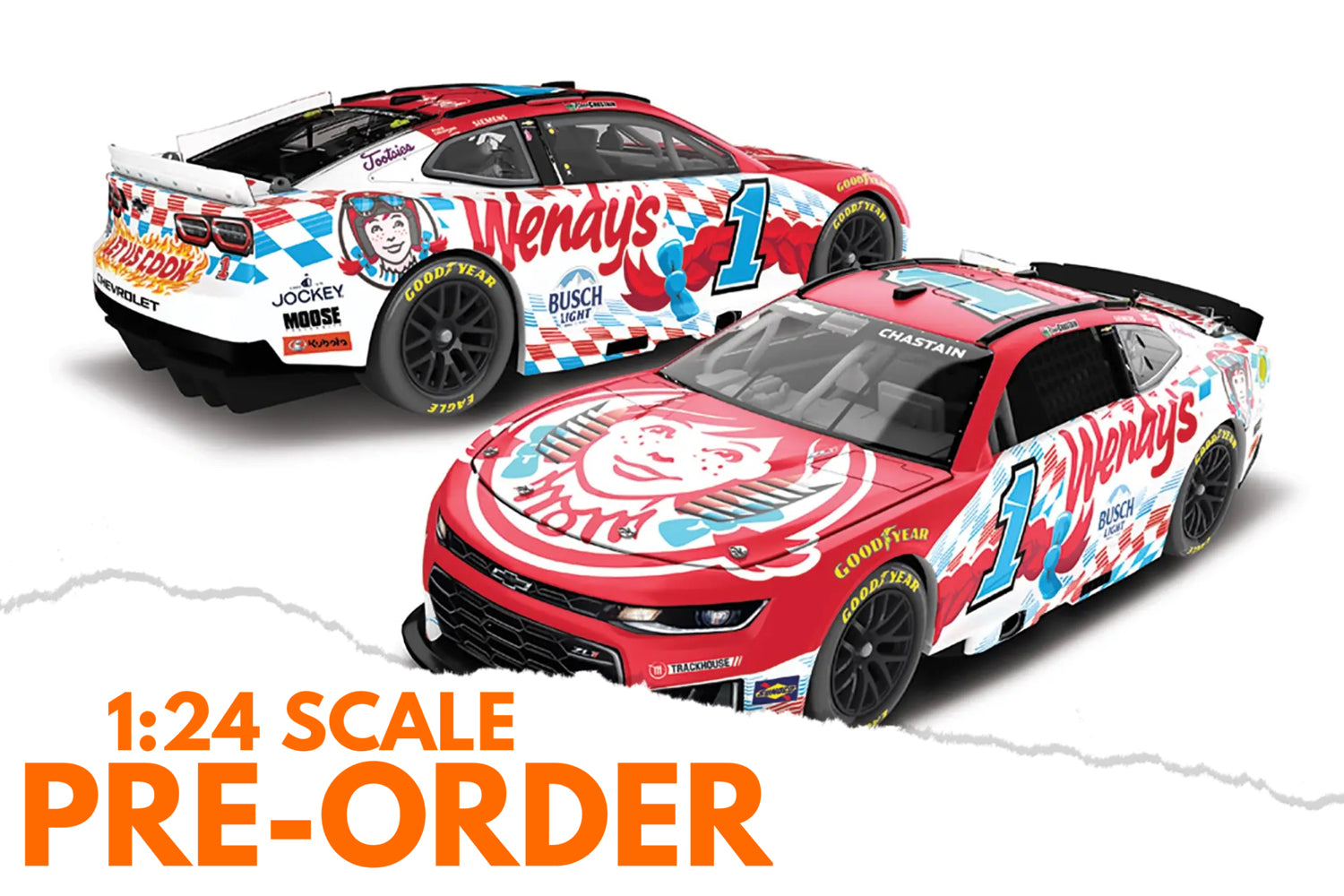 2026 Ross Chastain 1:24 Wendy's Diecast