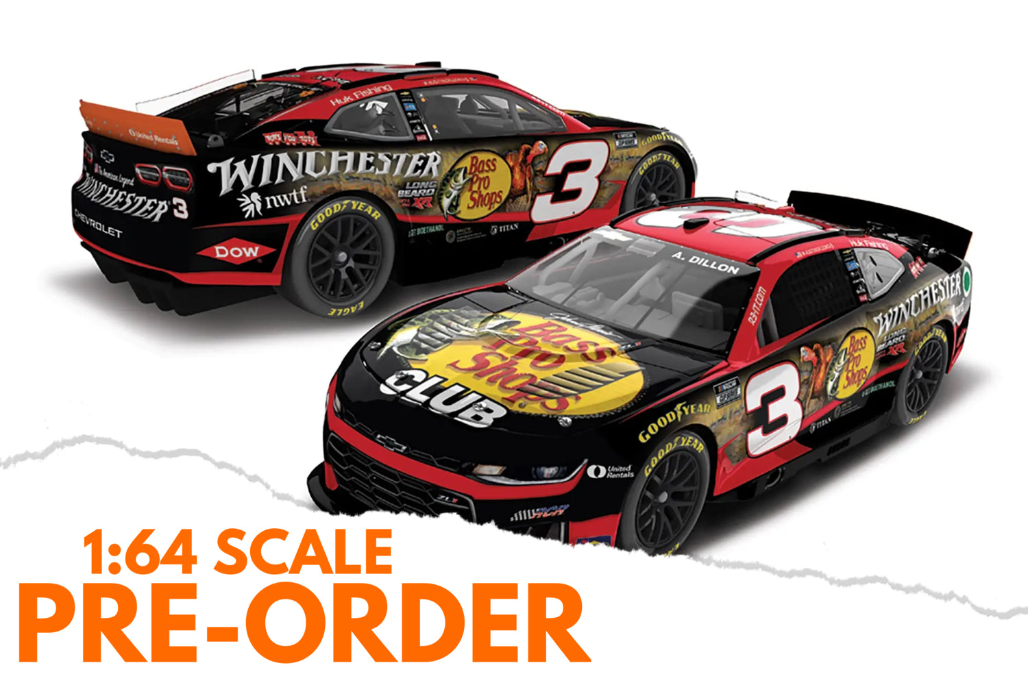 2026 Austin Dillon 1:64 Bass Pro Shops / Winchester Long Beard XR Diecast
