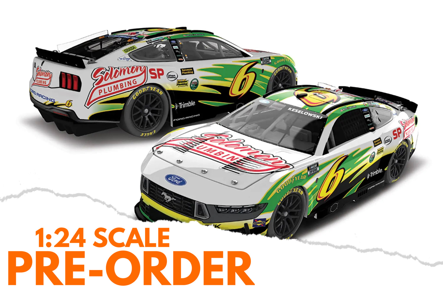 2026 Brad Keselowski 1:24 Solomon Plumbing Throwback Diecast