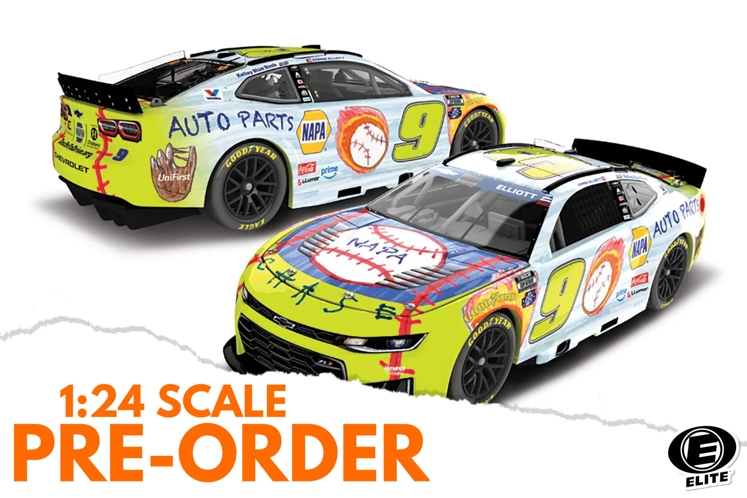 2026 Chase Elliott 1:24 NAPA / Children's Healthcare of Atlanta ELITE NASCAR Diecast