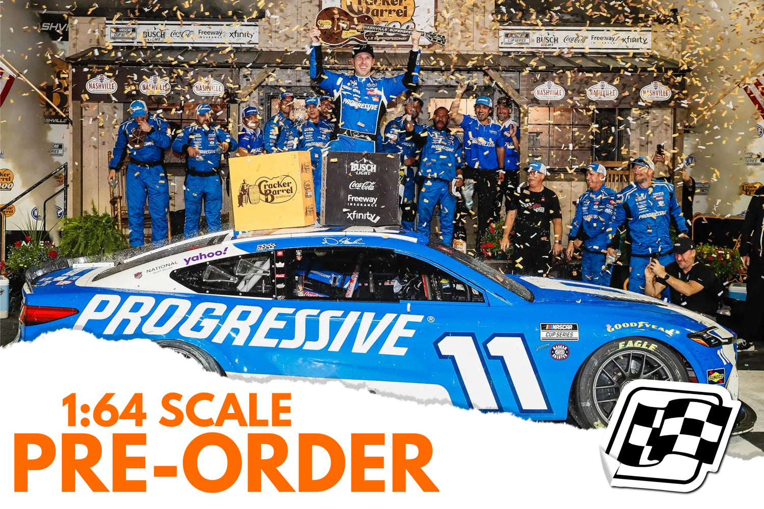 2026 Denny Hamlin 1:64 Progressive Nashville Race Win Diecast
