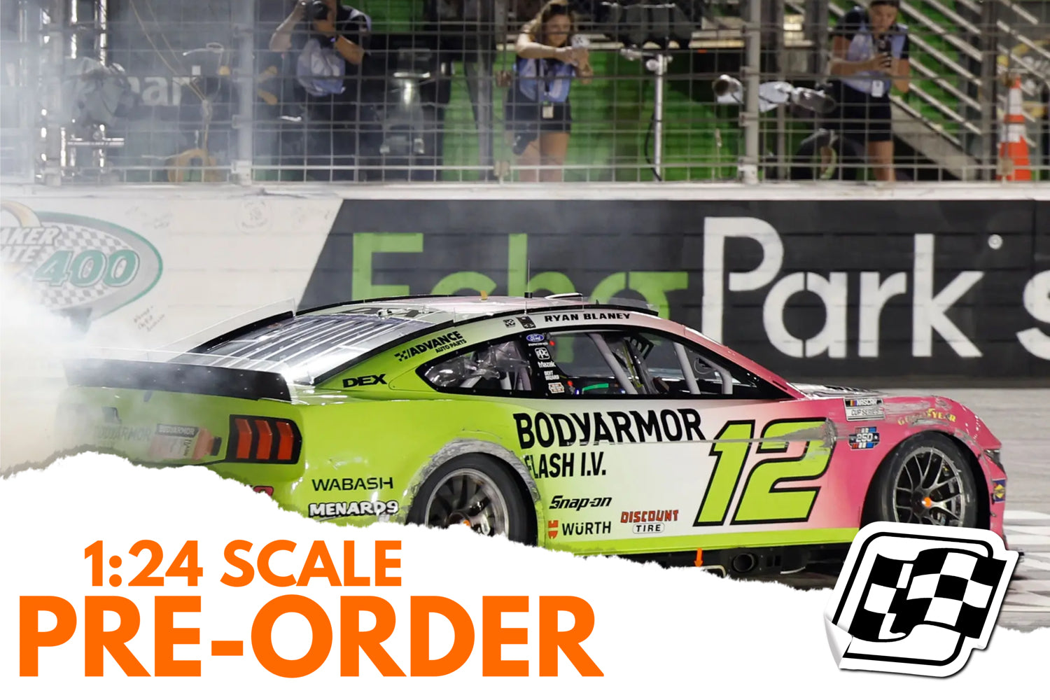 2026 Ryan Blaney 1:24 Bodyarmor Flash I.V. Atlanta Race Win Diecast