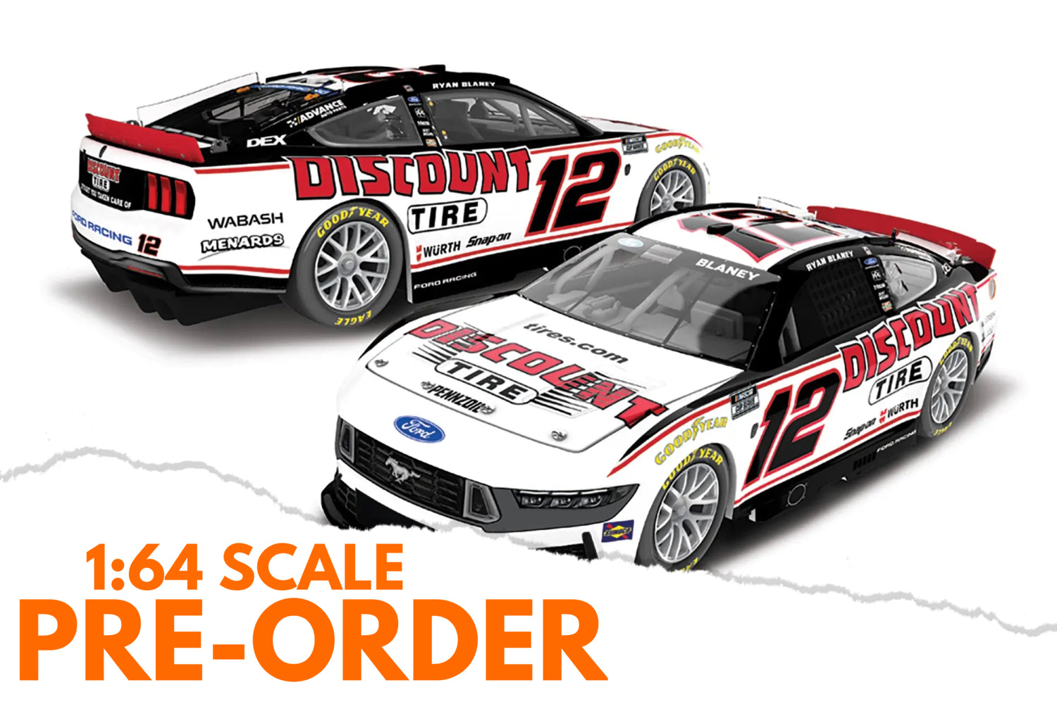 2026 Ryan Blaney 1:64 Discount Tire Diecast