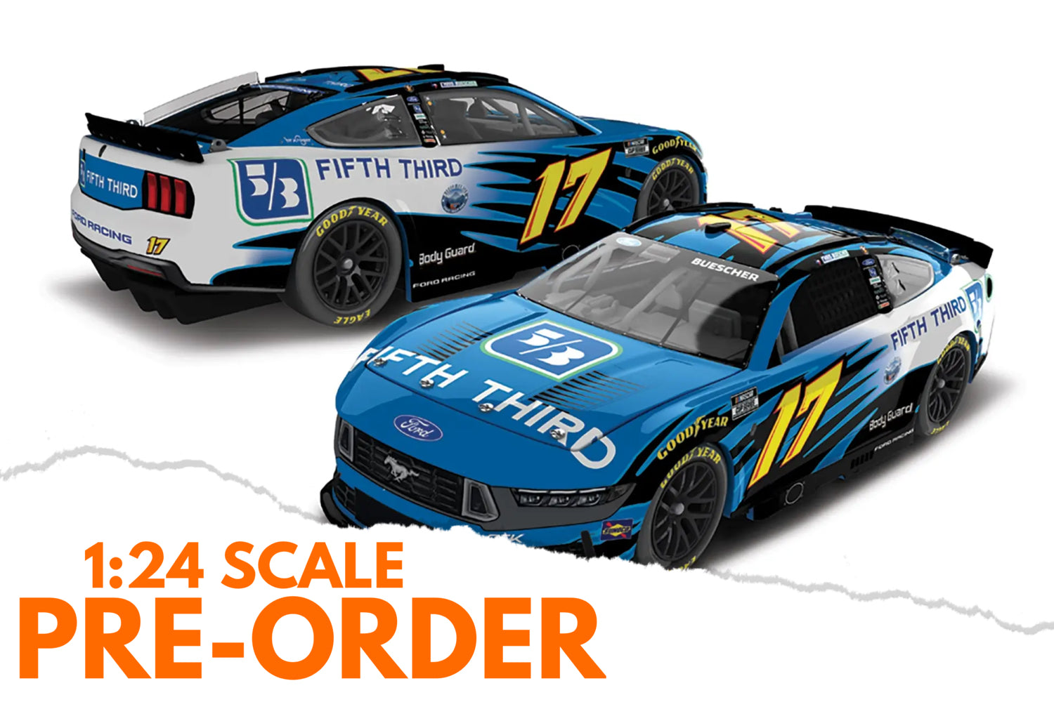 2026 Chris Buescher 1:24 Fifth Third Bank Throwback Diecast