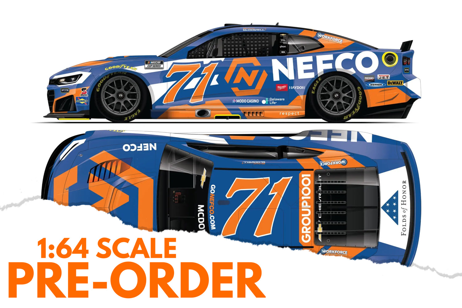 2026 Michael McDowell 1:64 NEFCO NASCAR Diecast