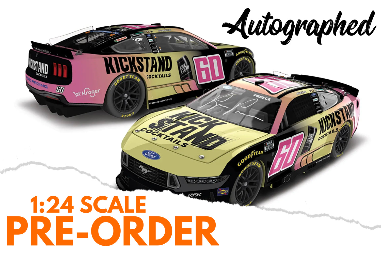 2026 Ryan Preece 1:24 Kickstand Cocktails AUTOGRAPHED Diecast