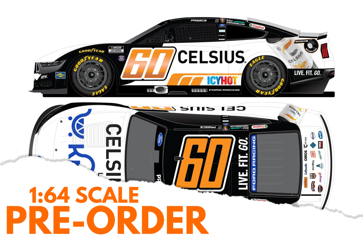 2026 Ryan Preece 1:64 Kroger / Celsius NASCAR Diecast