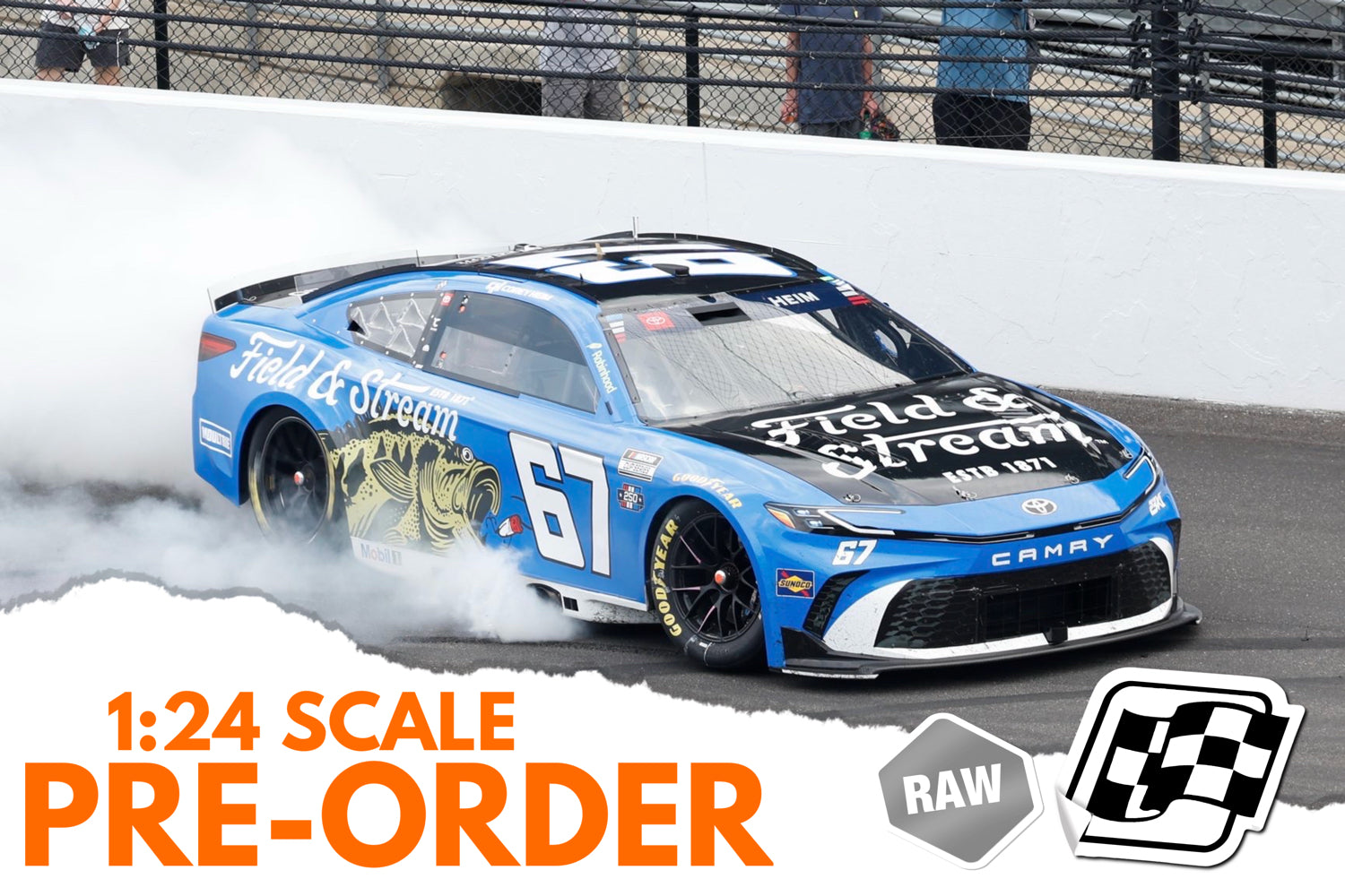 2026 Corey Heim 1:24 Field and Stream Indianapolis Race Win RAW Diecast