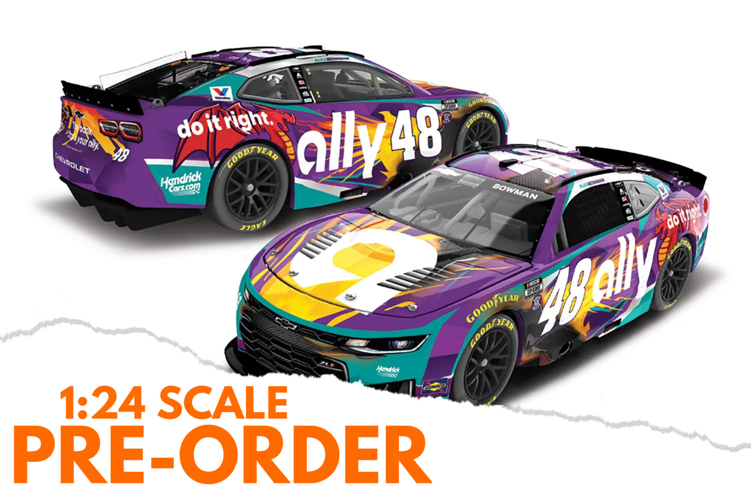 2026 Alex Bowman 1:24 Ally Dragons NASCAR Diecast