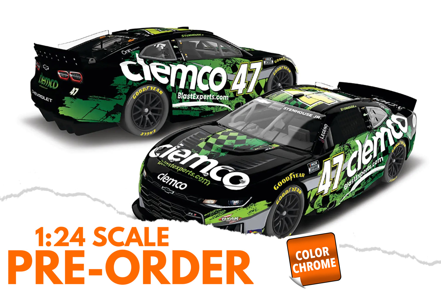 2026 Ricky Stenhouse Jr 1:24 Clemco COLOR CHROME NASCAR Diecast