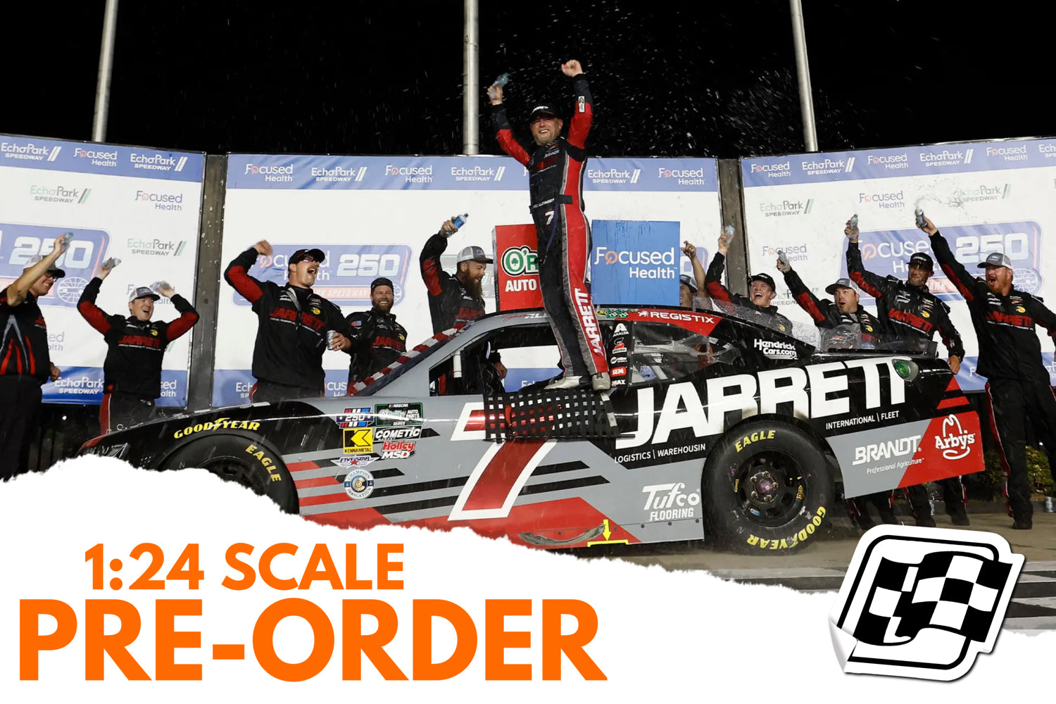 2026 Justin Allgaier 1:24 Jarrett Atlanta Race Win Diecast