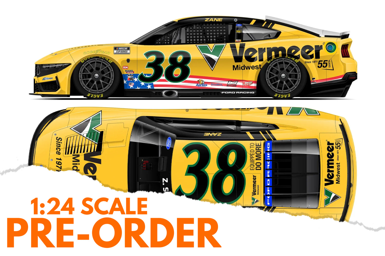 2026 Zane Smith 1:24 Vermeer Midwest NASCAR Diecast