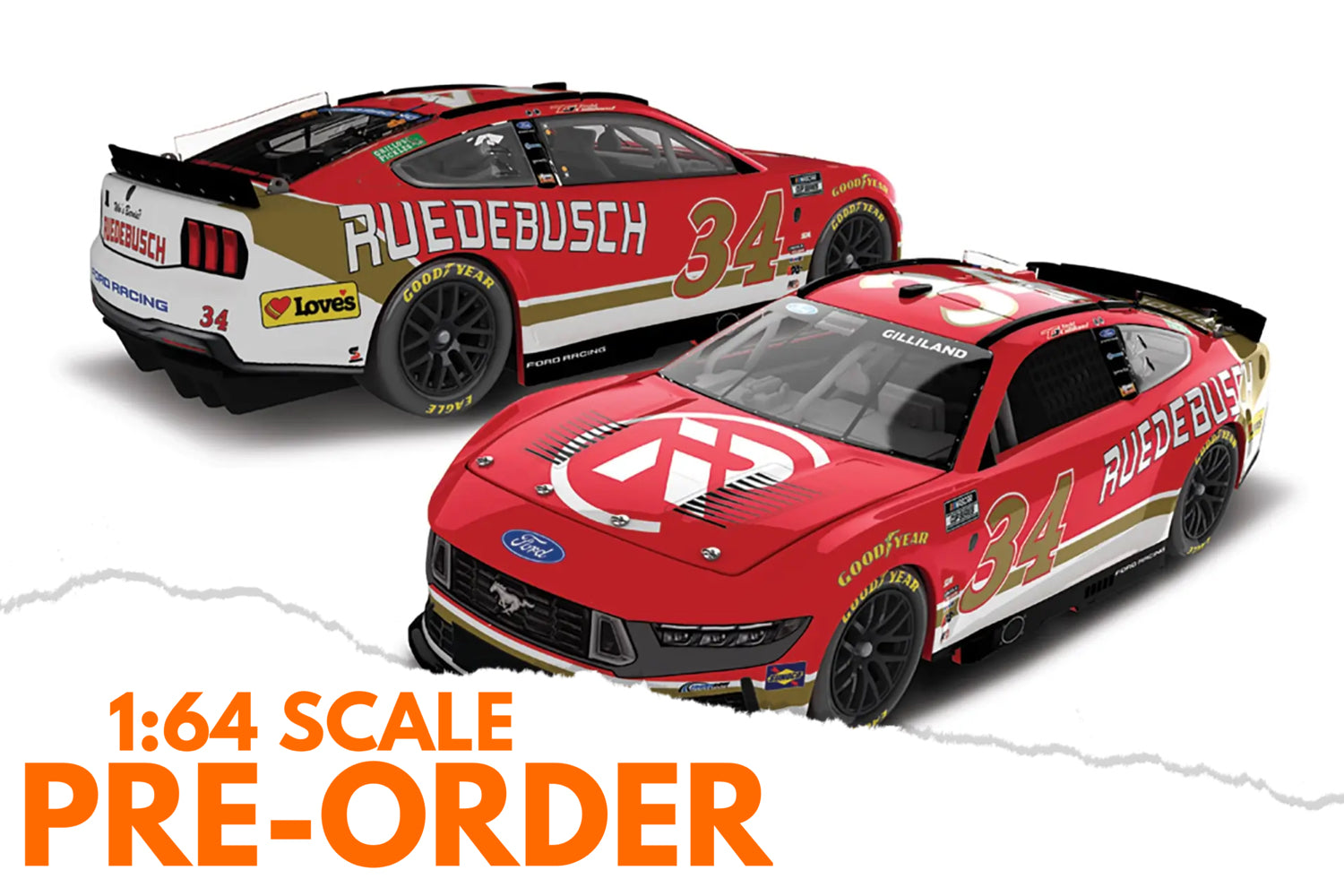 2026 Todd Gilliland 1:64 Ruedebusch Throwback Diecast