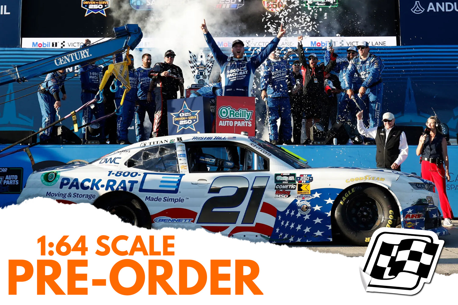 2026 Austin Hill 1:64 1-800-Pack-Rat Patriotic San Diego Race Win Diecast