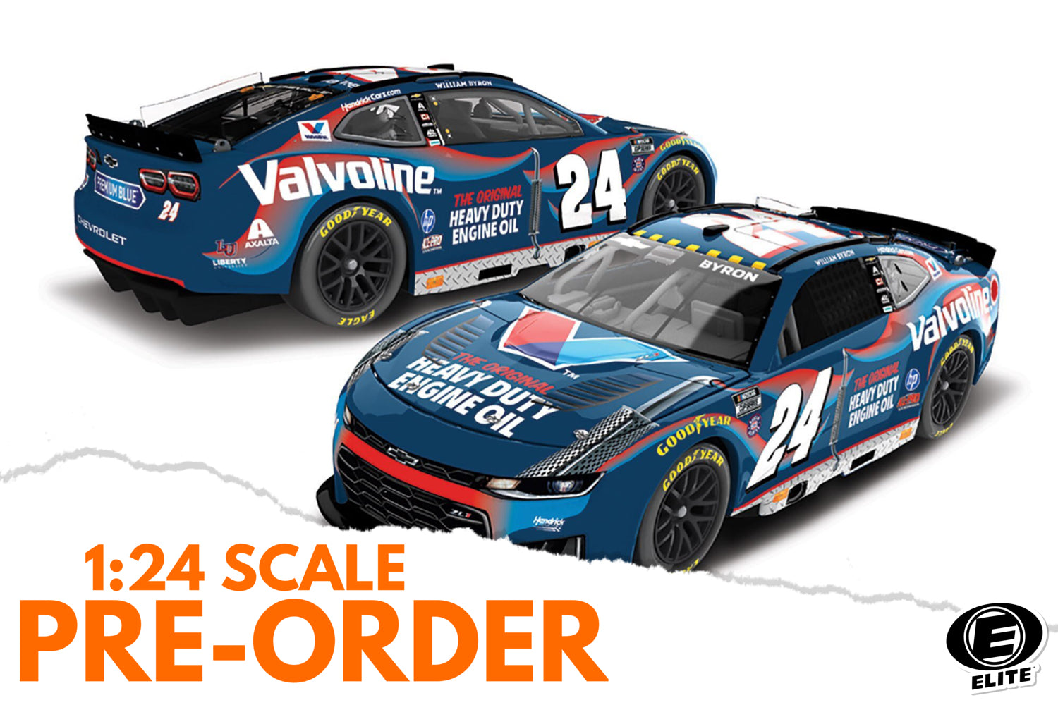 2026 William Byron 1:24 Valvoline Heavy Duty ELITE Diecast