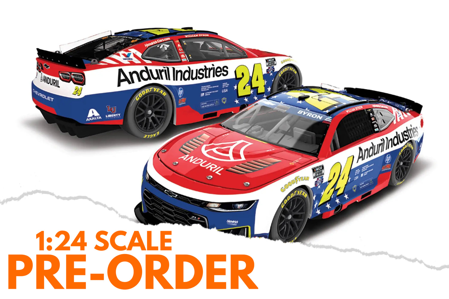 2026 William Byron 1:24 Anduril Patriotic Diecast