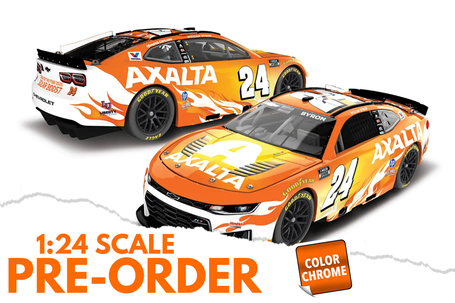 2026 William Byron 1:24 Axalta Color of the Year COLOR CHROME Diecast