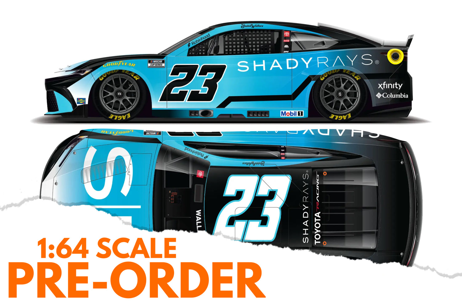 2026 Bubba Wallace 1:64 Shady Rays NASCAR Diecast