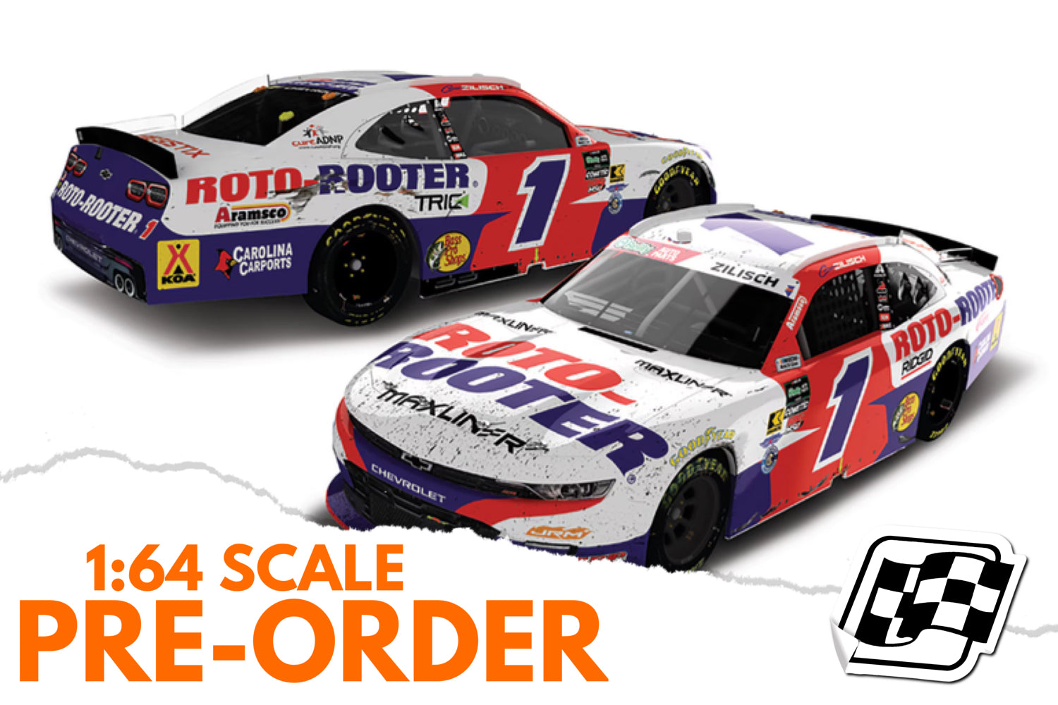 2026 Connor Zilisch 1:64 Roto-Rooter Bristol Race Win Diecast