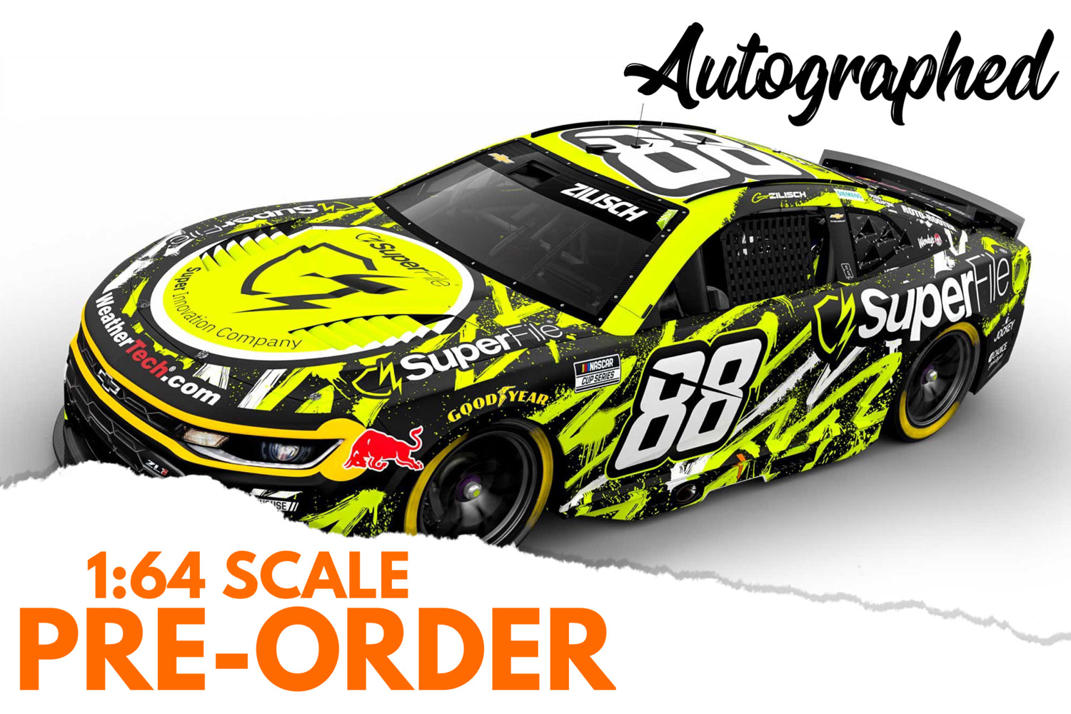 2026 Connor Zilisch 1:24 Superfile Graffiti AUTOGRAPHED NASCAR Diecast