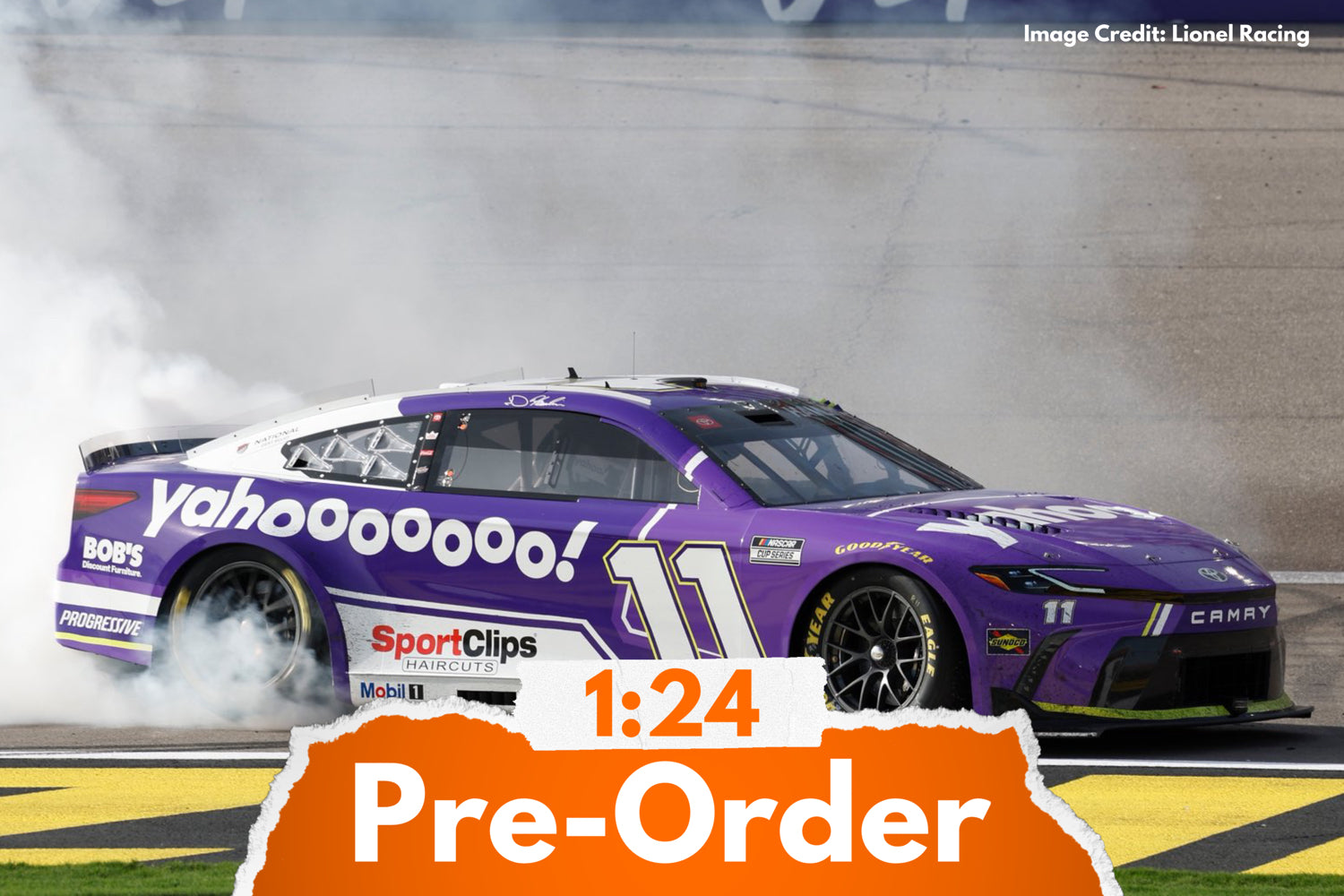 2026 Denny Hamlin 1:24 Yahoo! Las Vegas Pennzoil 400 Race Win Diecast
