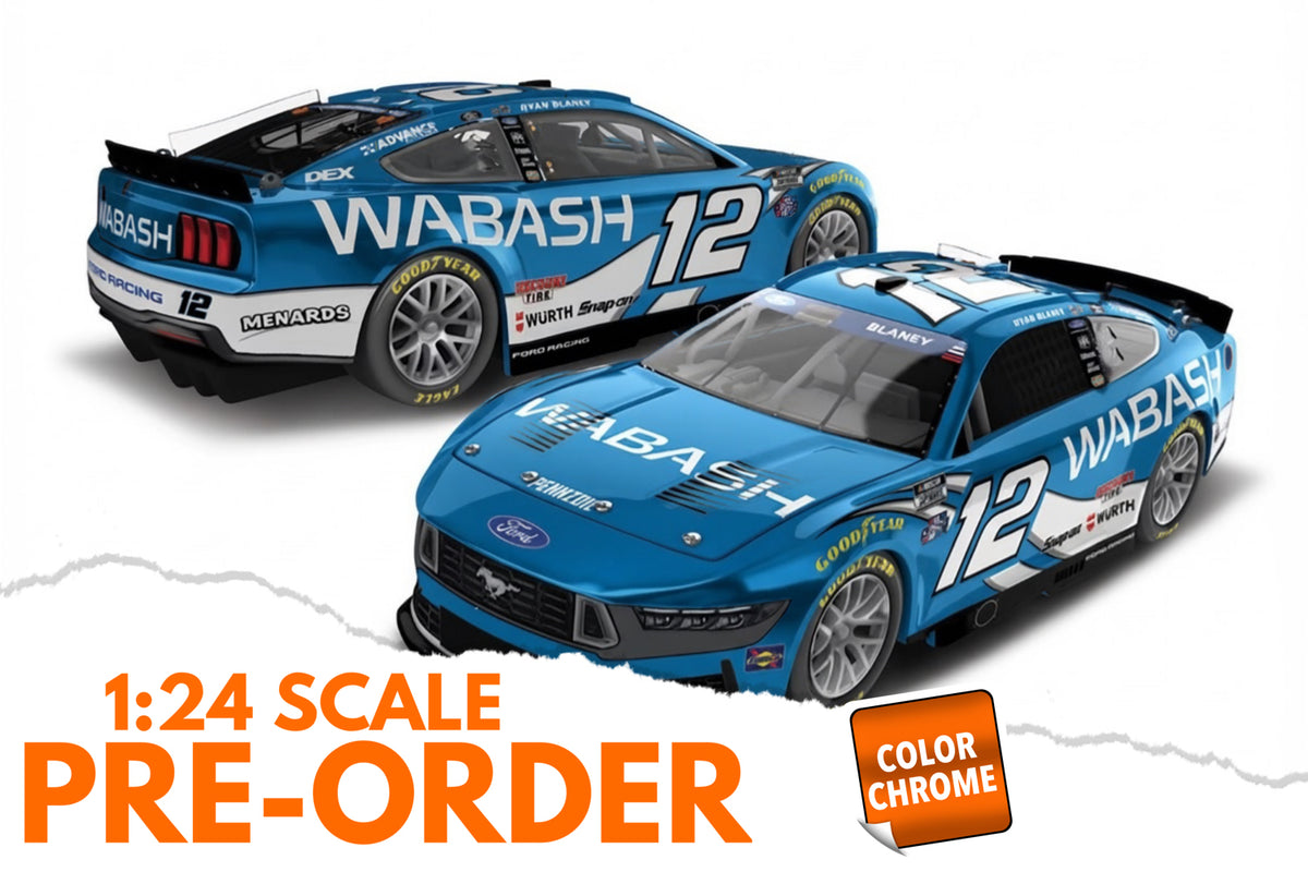 2026 Ryan Blaney 1:24 Wabash COLOR CHROME NASCAR Diecast