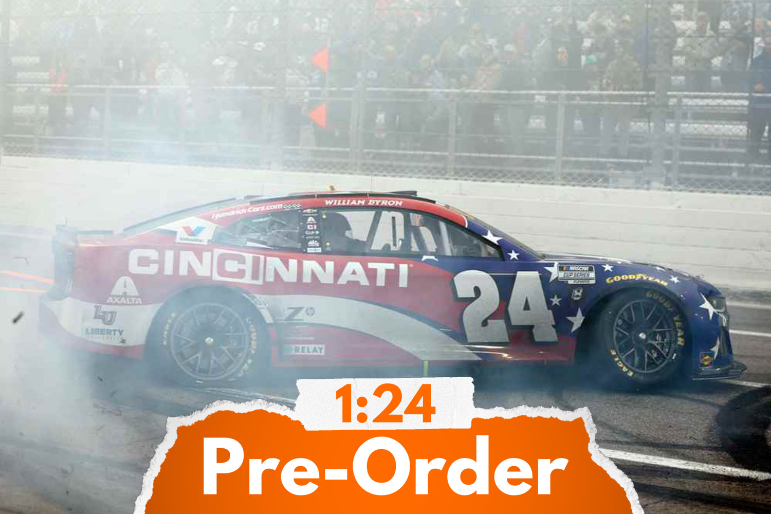 2025 William Byron 1:24 Cincinnati Martinsville Race Win Diecast