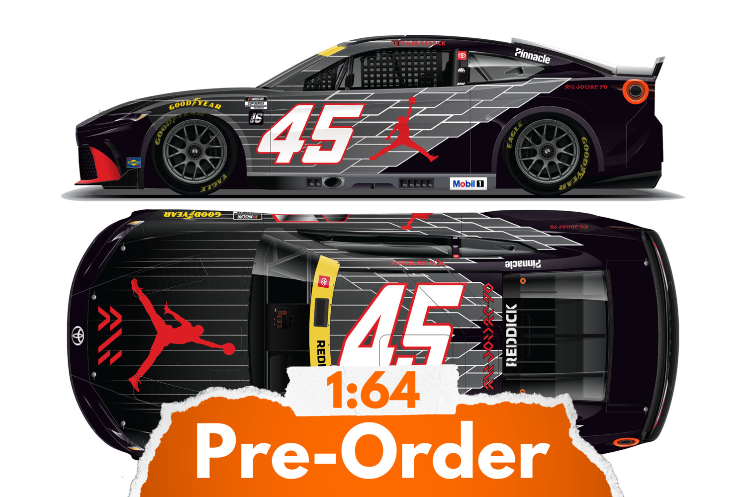 2025 Tyler Reddick 1:64 Jordan Brand AJ40 Diecast