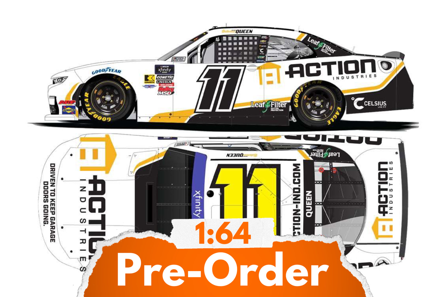 2025 Brenden “Butterbean” Queen 1:64 Action Industries Diecast