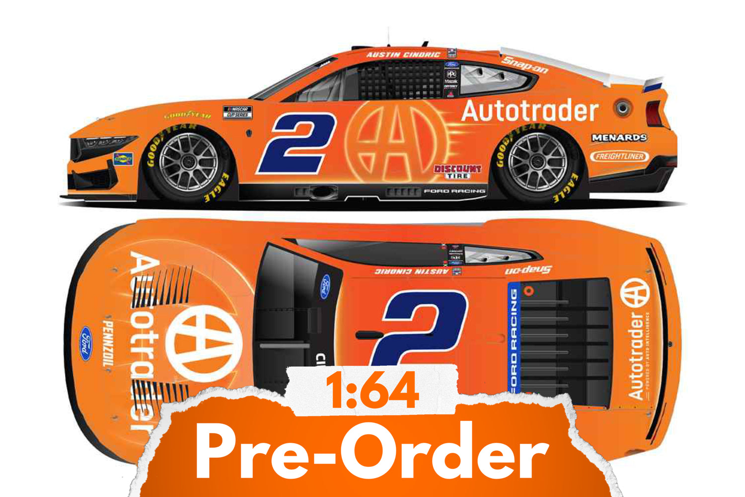2026 Austin Cindric 1:64 Autotrader Diecast