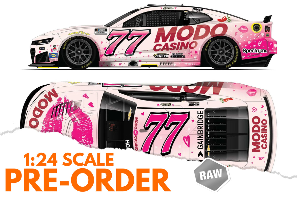 2026 Carson Hocevar 1:24 Modo Casino RAW NASCAR Diecast