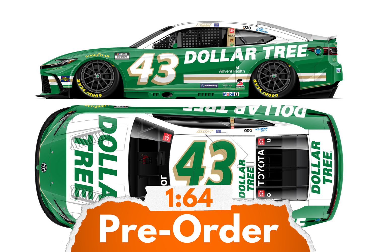 2026 Erik Jones 1:64 Dollar Tree NASCAR Diecast