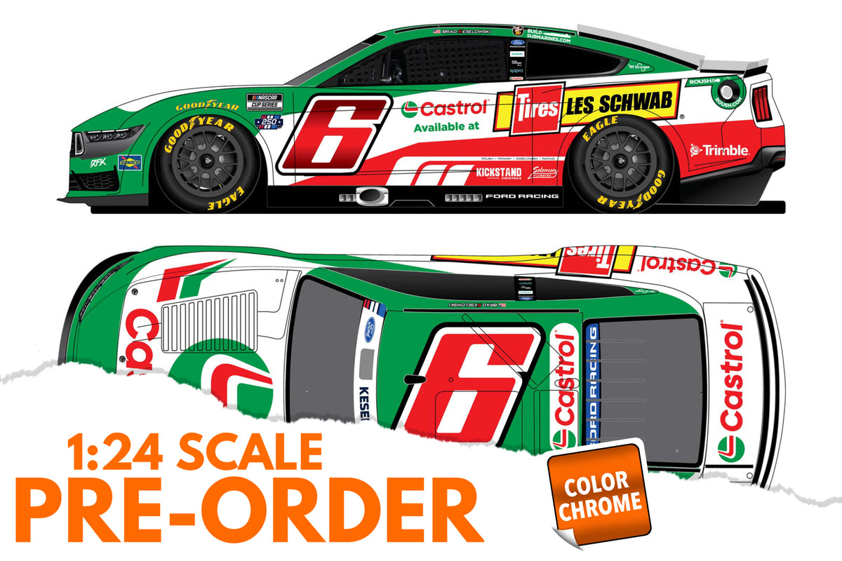 2026 Brad Keselowski 1:24 Castrol / Les Schwab Tire Centers COLOR CHROME Diecast
