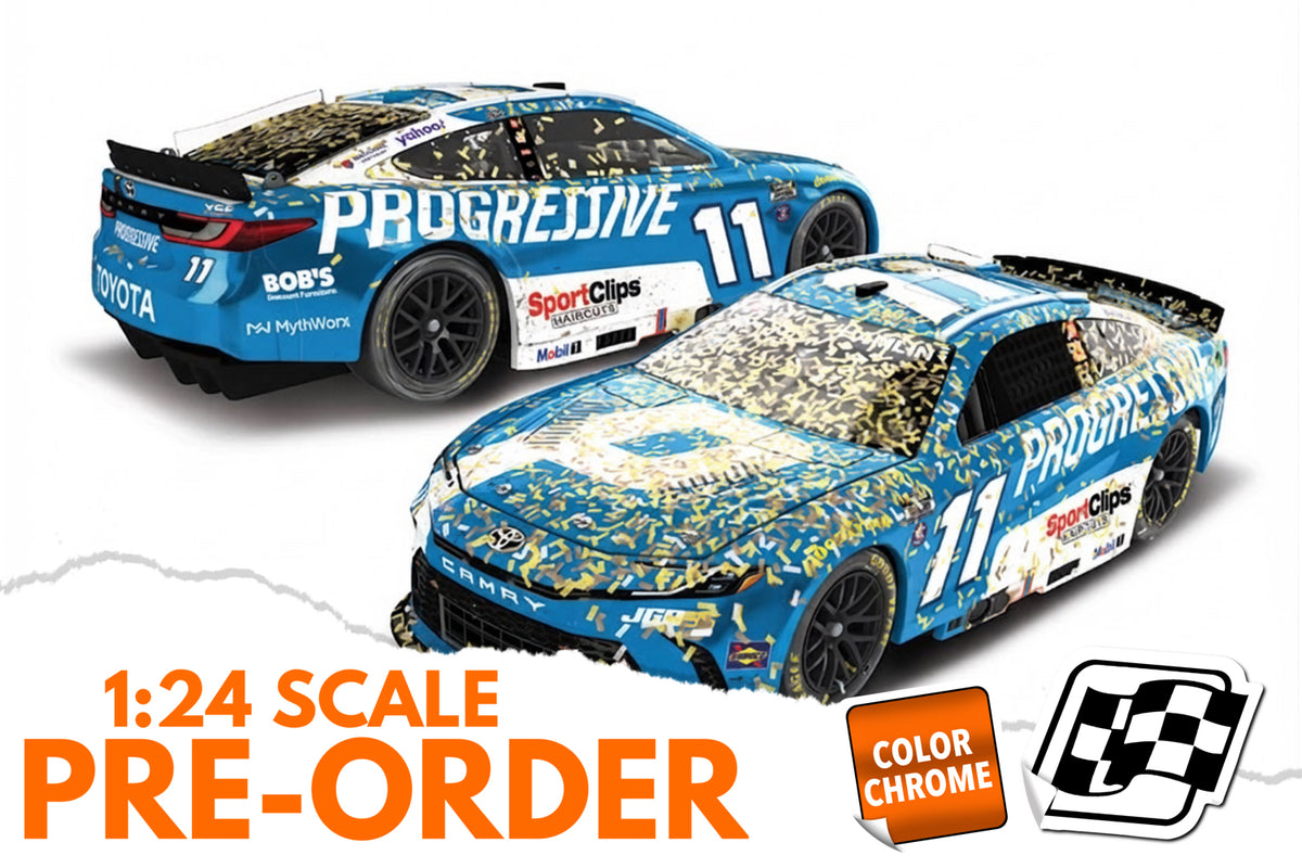2026 Denny Hamlin 1:24 Progressive Nashville Race Win COLOR CHROME Diecast