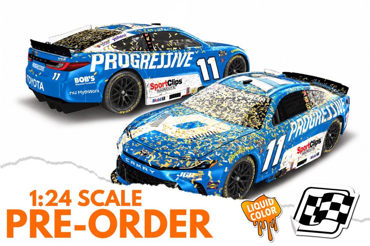 2026 Denny Hamlin 1:24 Progressive Nashville Race Win LIQUID COLOR Diecast