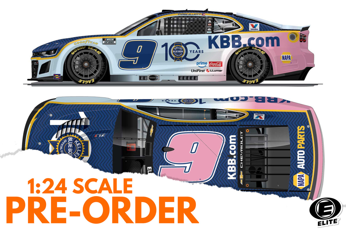 2026 Chase Elliott 1:24 Kelley Blue Book 100th Anniversary ELITE Diecast