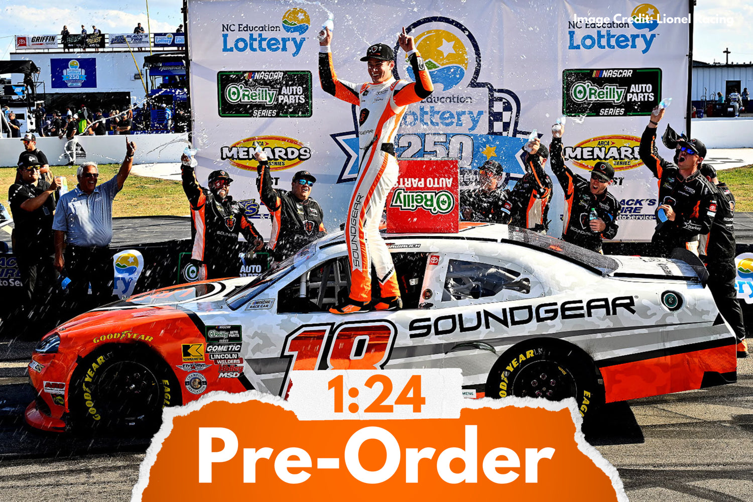 2026 William Sawalich 1:24 Soundgear Rockingham Race Win Diecast