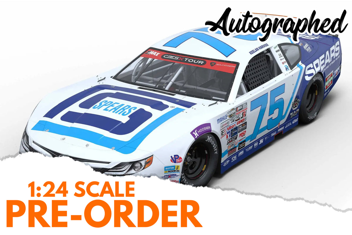 2026 Keelan Harvick 1:24 Spears Retro DUAL AUTOGRAPHED Diecast