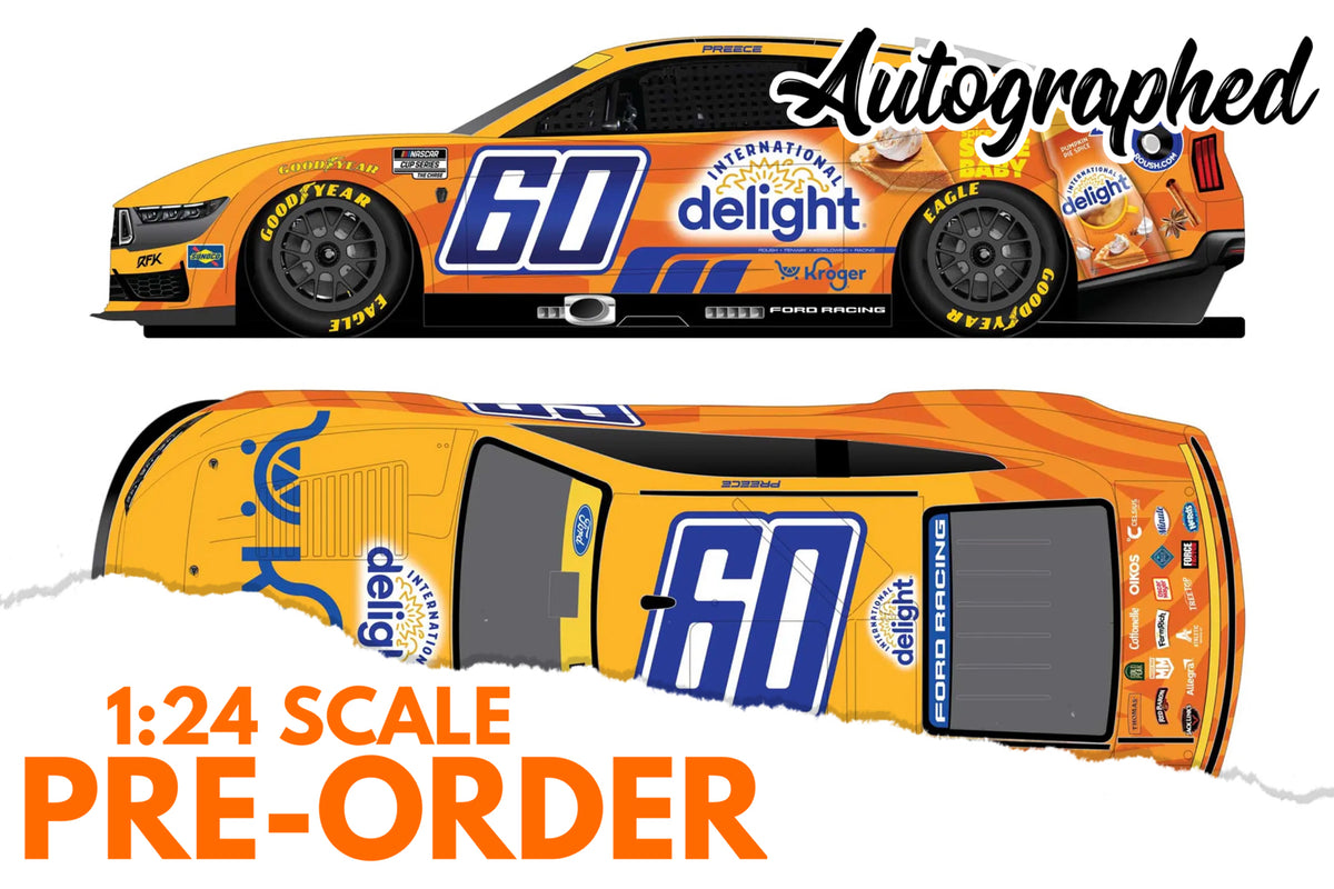 2026 Ryan Preece 1:24 Kroger / International Delight Pumpkin Spice AUTOGRAPHED Diecast
